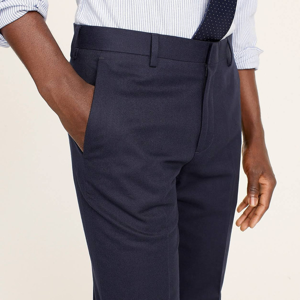 Slim-Fit Unstructured Suit Pant in English Wool-Cotton Twill Y3473