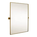24x36 inch Gold Metal Framed Rectangular Pivot Mirror V931832