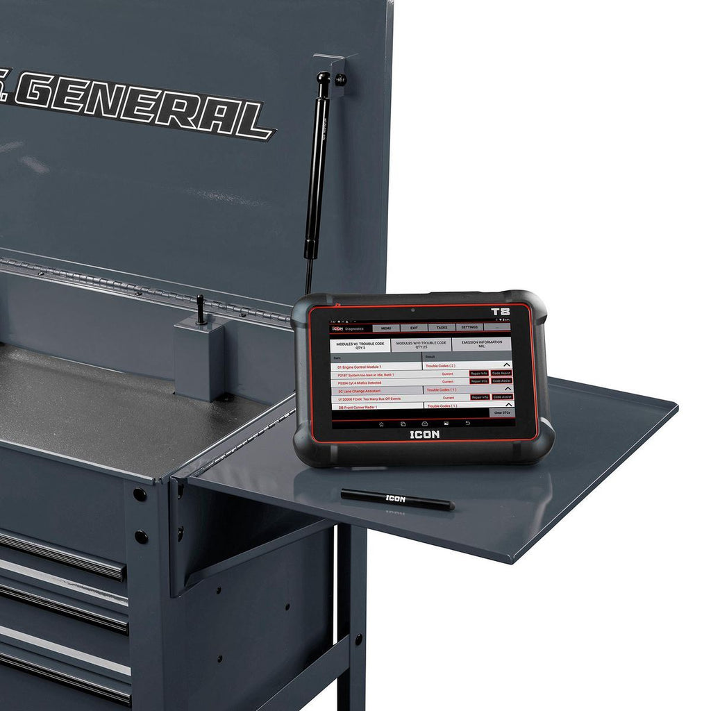 Slate Gray Folding Side Tray X371004