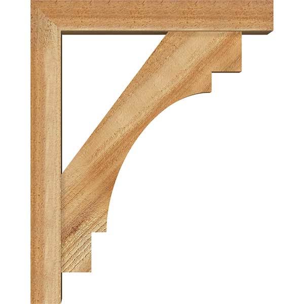 Rough Sawn Bracket with Offset Brace, Western Red Cedar F55840