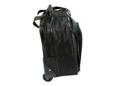 Black Nylon Rolling Laptop Case K12052