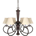 6 Light Old Bronze Chandelier M969