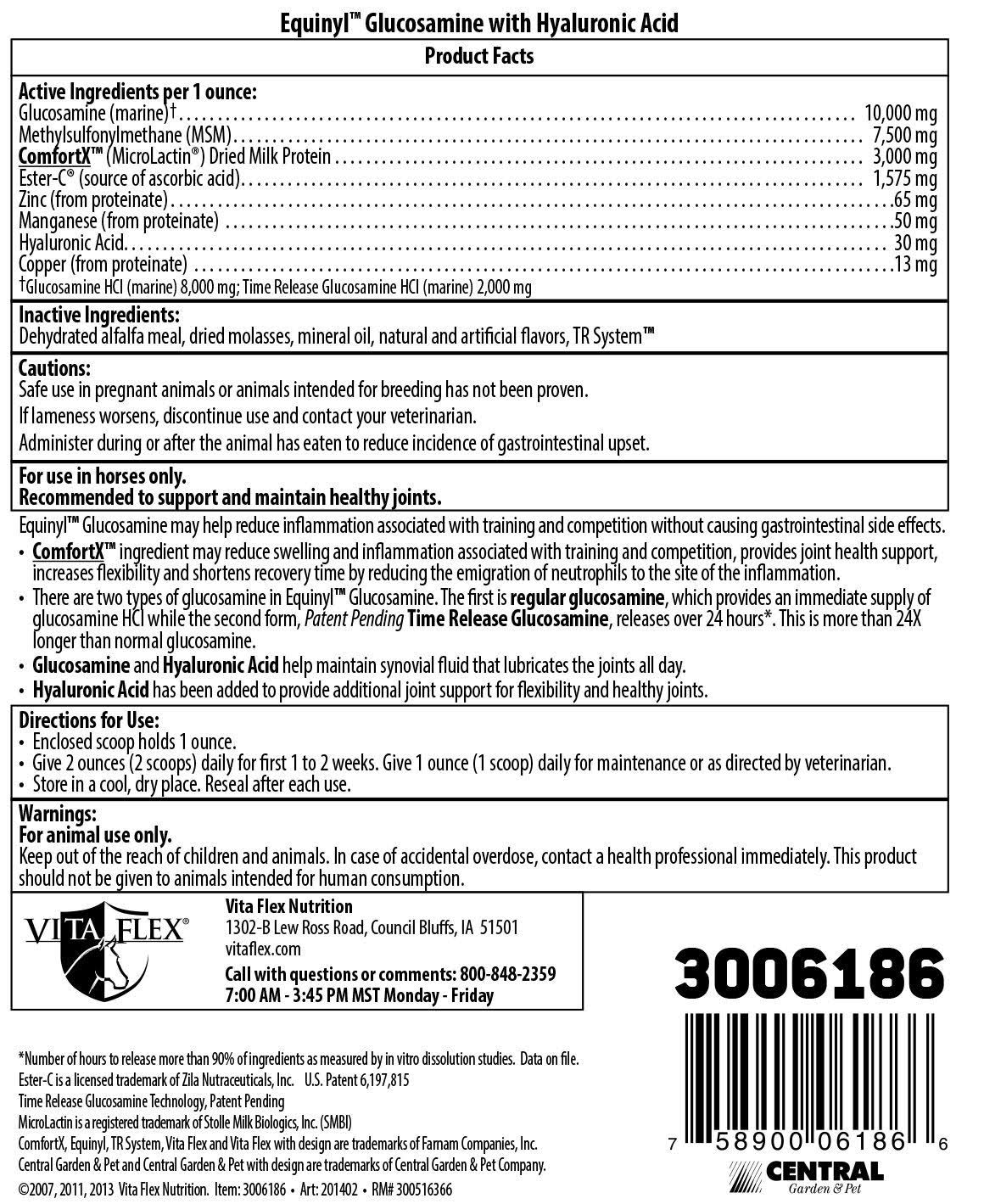Equinyl Glucosamine with Hyaluronic Acid Joint Formula P5880