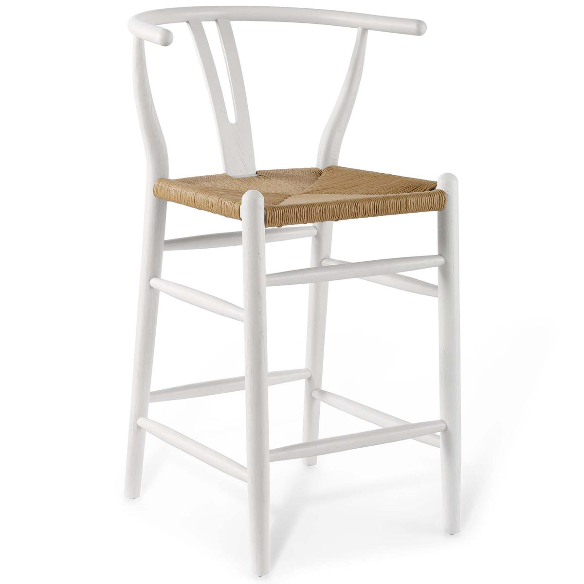 White Wood Counter Stool A774