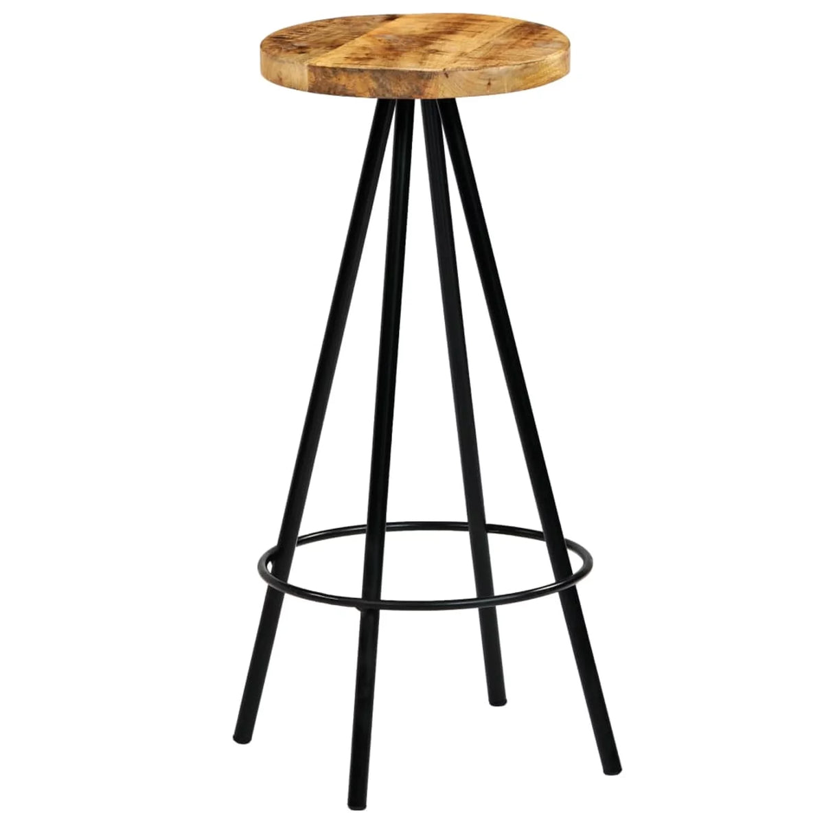 4 pcs Solid Mango Wood Bar Stools V1718