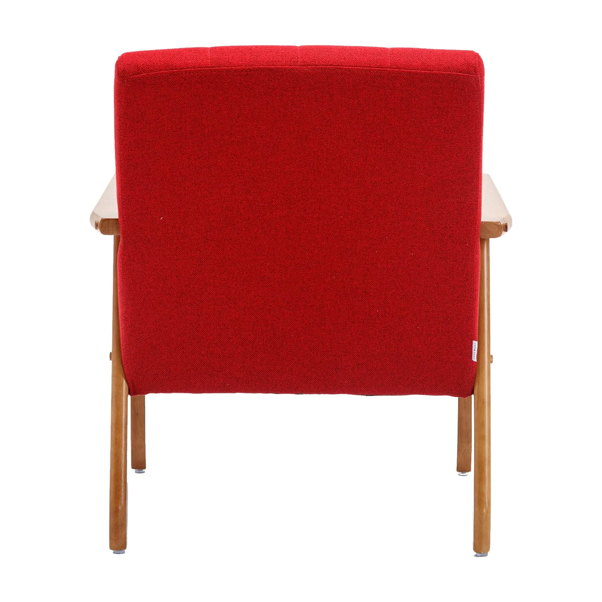 Accent Chairs Set of 2 with Side Table, Wood and Fabric Armchairs P101205