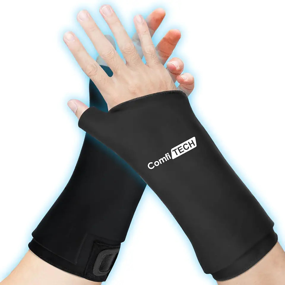 Wrist Ice Pack Wrap with Extended Coverage, Medium, Two Packs A493854
