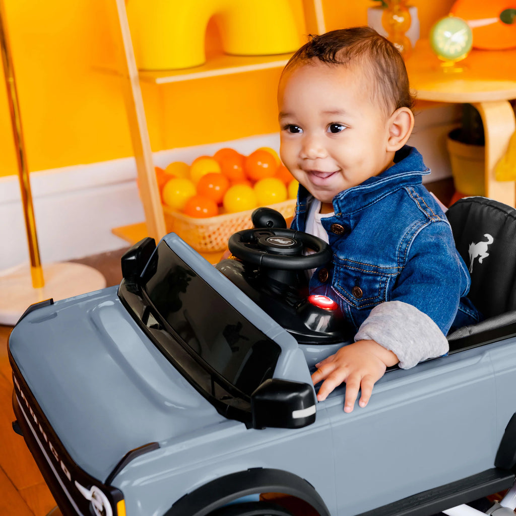 Blue Grey Baby Activity Walker E317106