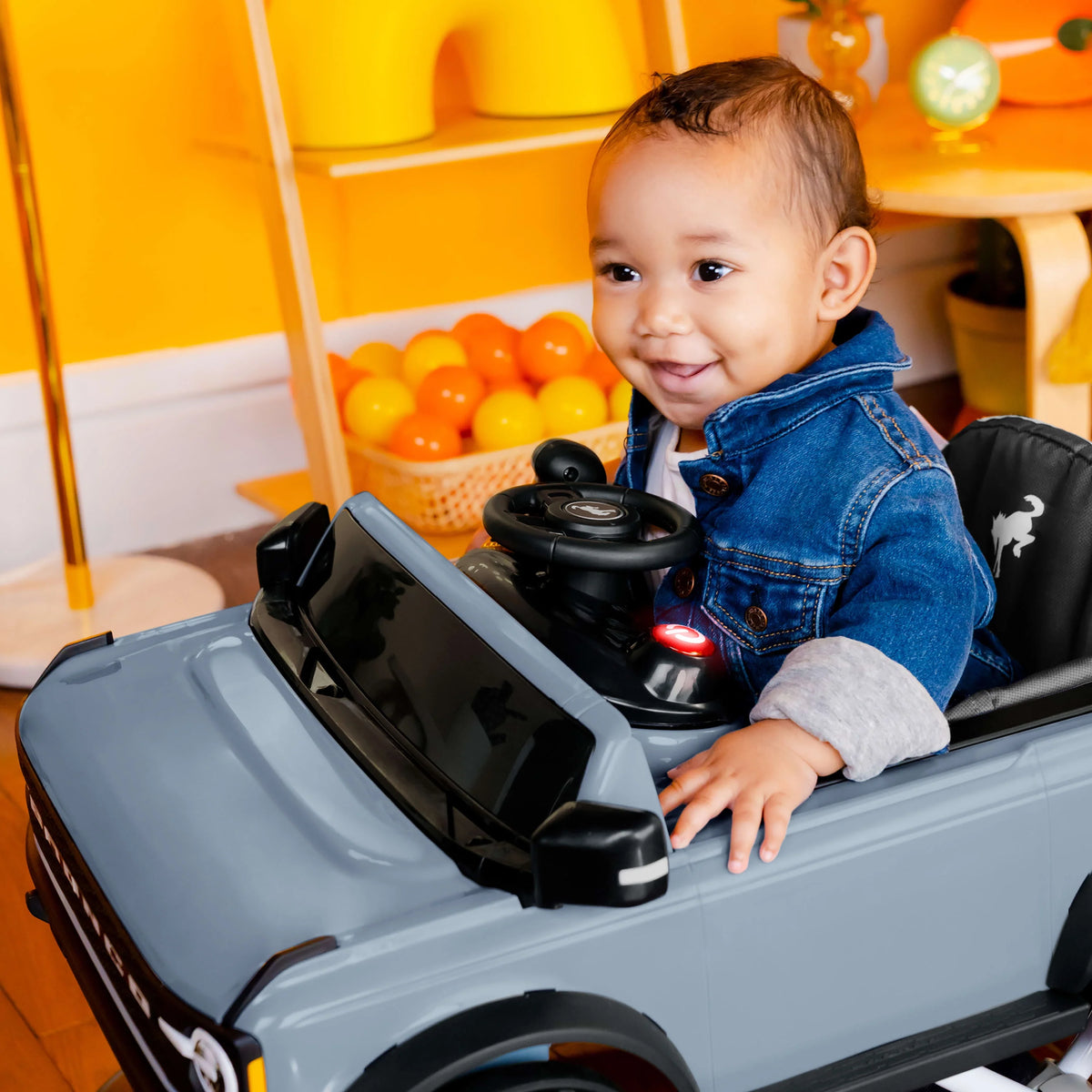 Blue Grey Baby Activity Walker E317106