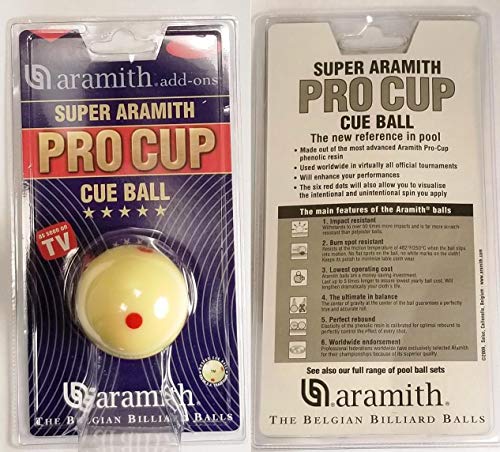 2-1/4" Regulation Size Billiard Ball with 6 Red Dots R473801