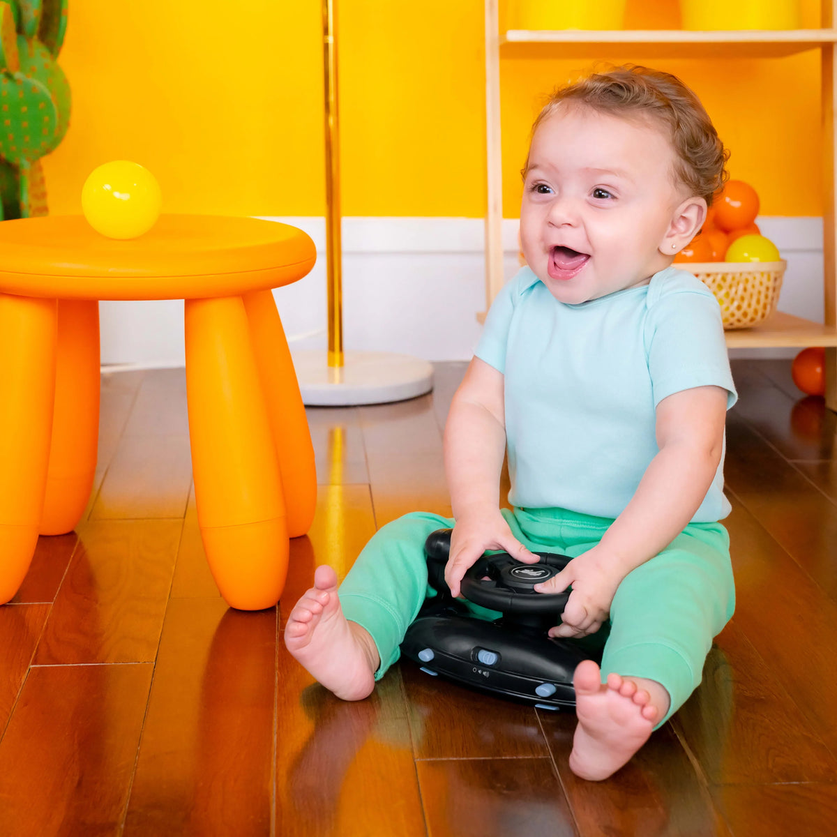 Blue Grey Baby Activity Walker E317106
