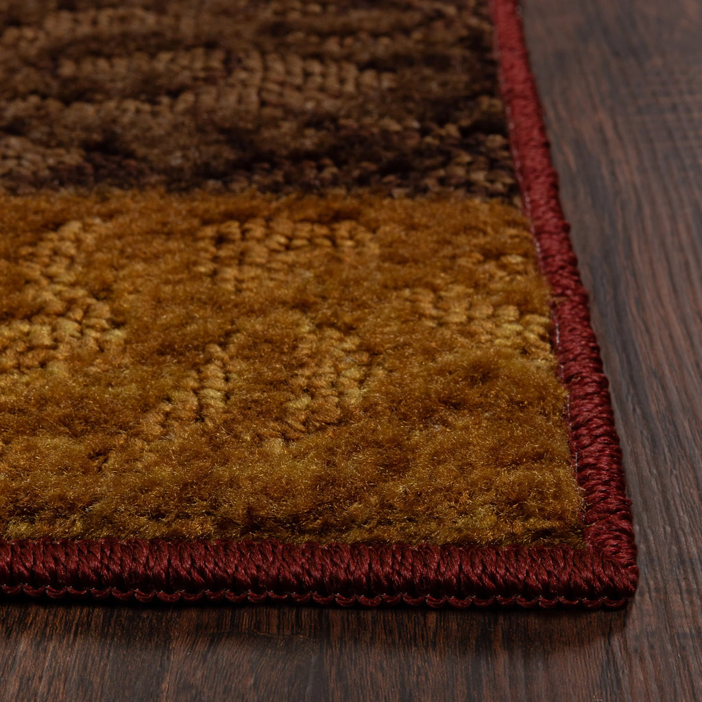 Red Medallion Print Indoor Accent Rug 2'6"x3'10" G878070