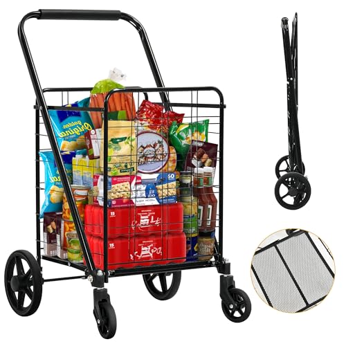 Folding Shopping Cart with Wheels B11700