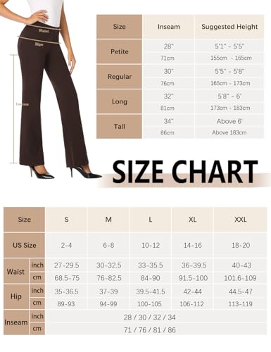 Stretchy Bootcut Dress Pants with Pockets L5407