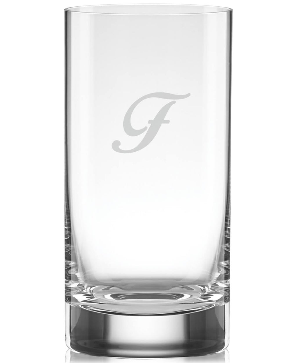 Set of 4 Script Letter Highball Glasses P50316