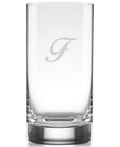 Set of 4 Script Letter Highball Glasses P50316