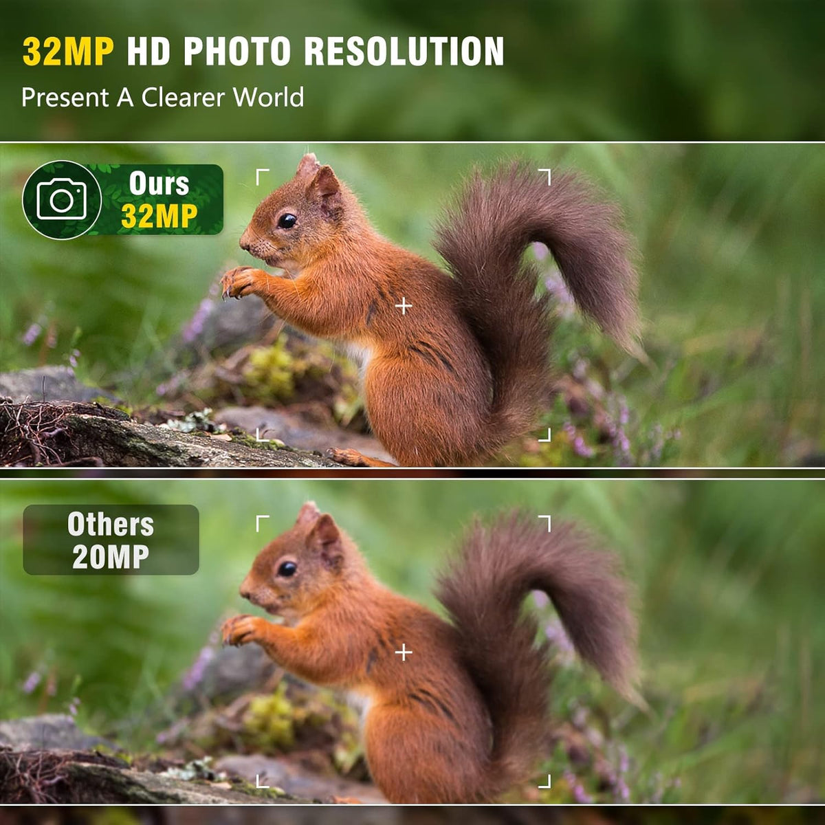 4K 32MP Wildlife Camera with Night Vision T236