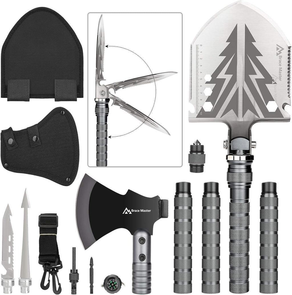 Camping Shovel and Axe Survival Multitool B5453
