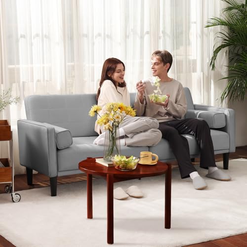 Beige Recliner Loveseat Sofa with Washable Cover F782986