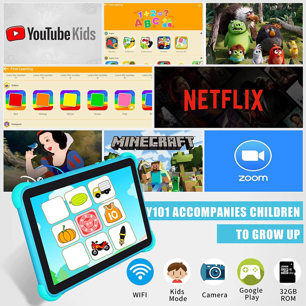 10.1 inch Kids Tablet Android 2GB 32GB Blue M1939