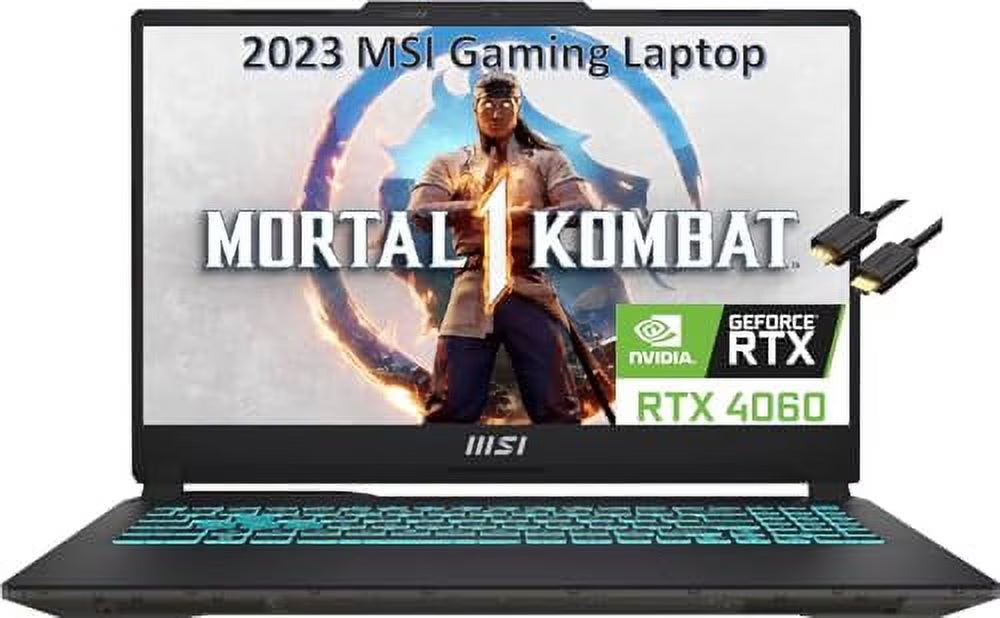 Black Gaming Laptop, 15.6" FHD 144Hz, Core i7, 32GB RAM, 1TB SSD, RTX 4060, Win 11 Home H59527