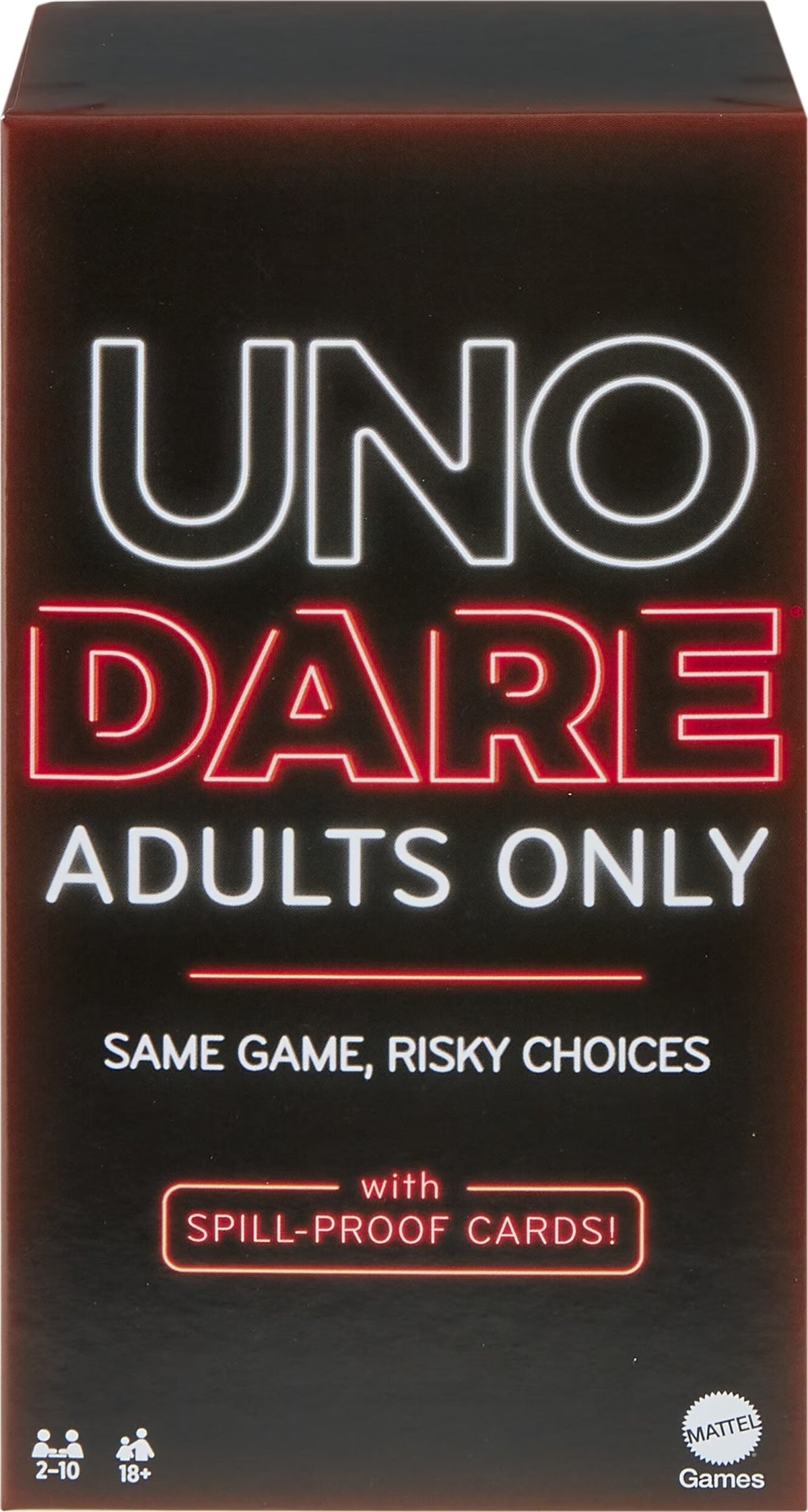 UNO Dare Card Game, 2-10 Players, Waterproof Cards and Dice J106
