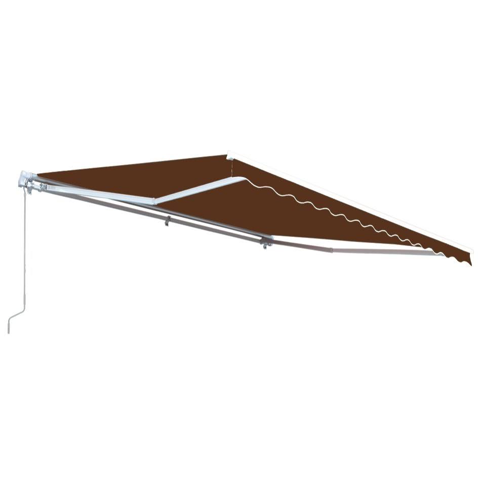Brown Motorized Retractable Patio Awning A925
