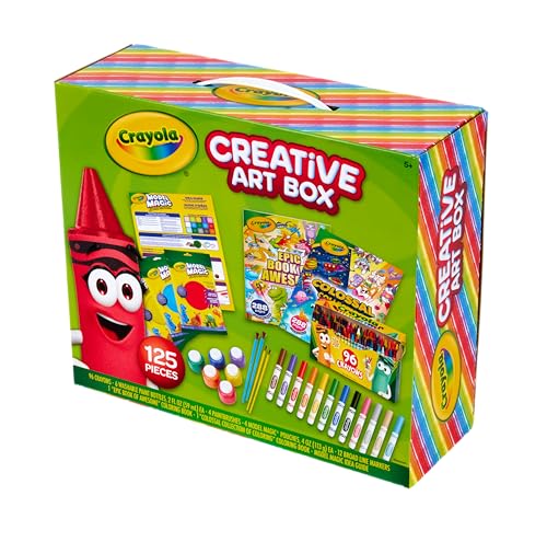 125 Pcs Washable Art Supplies Kit with Storage Box Q8353
