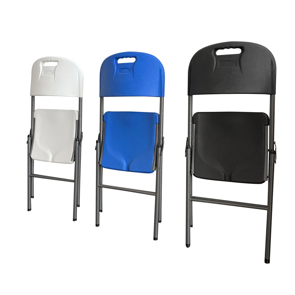White 20 Pack Plastic Folding Chairs Y695