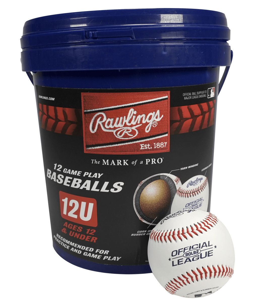 Youth Practice Baseball Bucket, 12 Count H443044