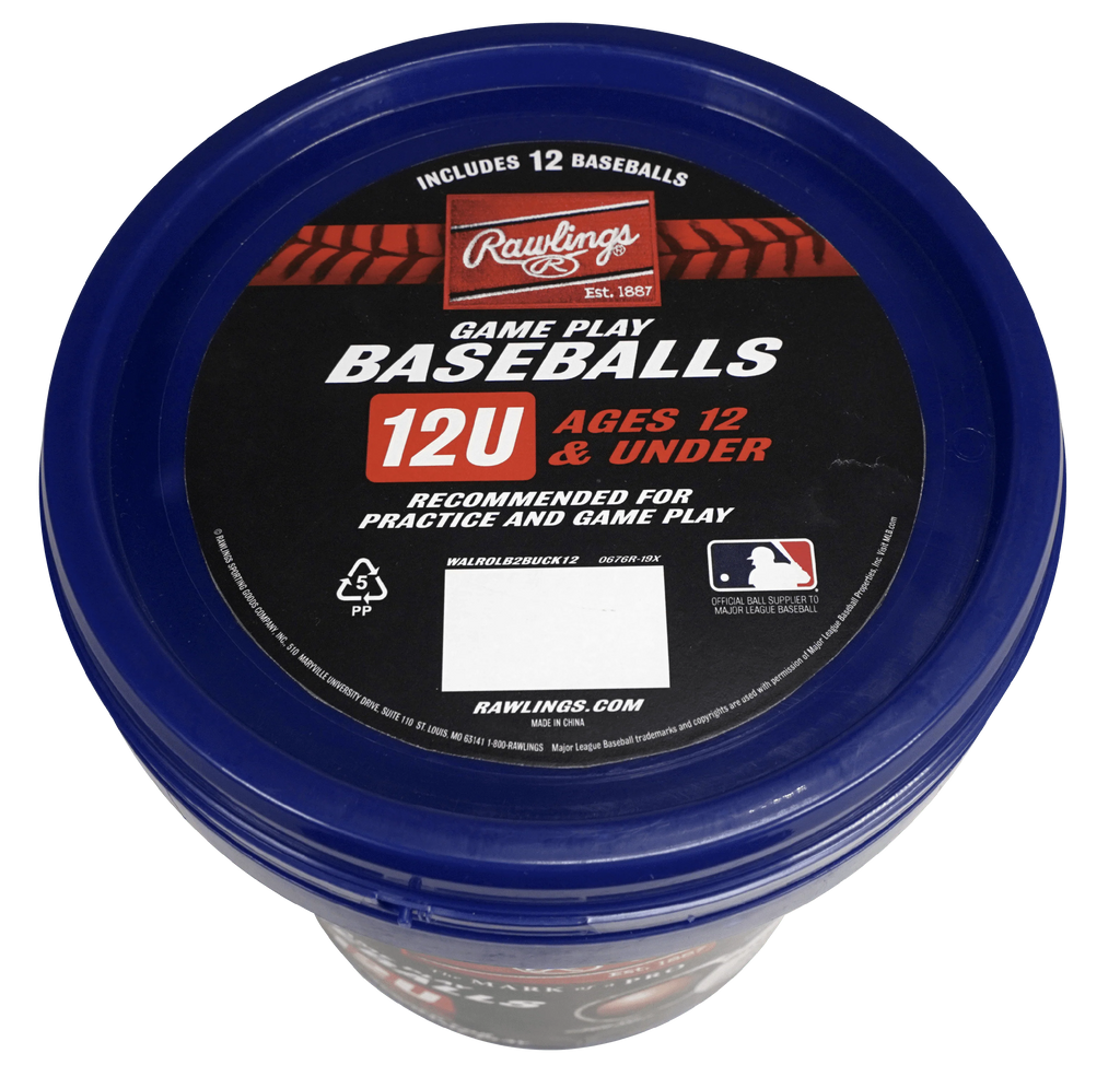Youth Practice Baseball Bucket, 12 Count H443044
