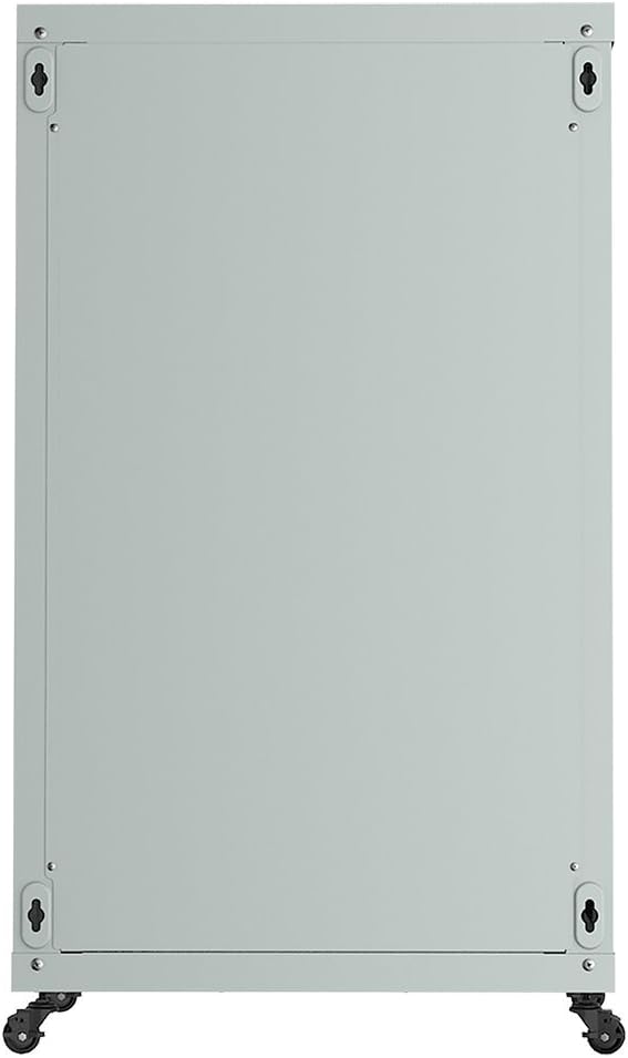 18U Wall Mount Gray IT Network Server Rack Cabinet Enclosure 24 Inch Depth M17394