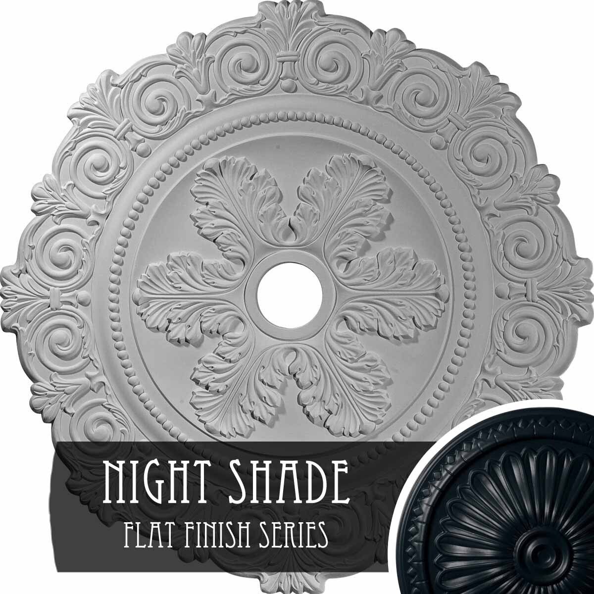 Scroll Medallion Night Shade Finished X1096