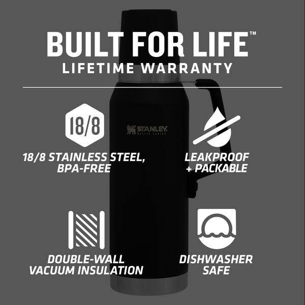 1.4 qt Hammertone Green Thermal Bottle D696