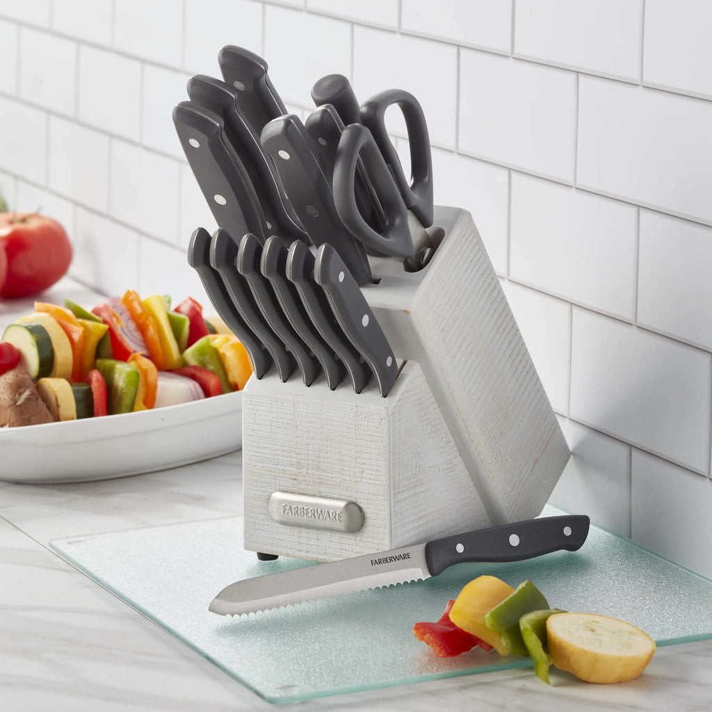 15-piece Triple Rivet Knife Block Set J3705