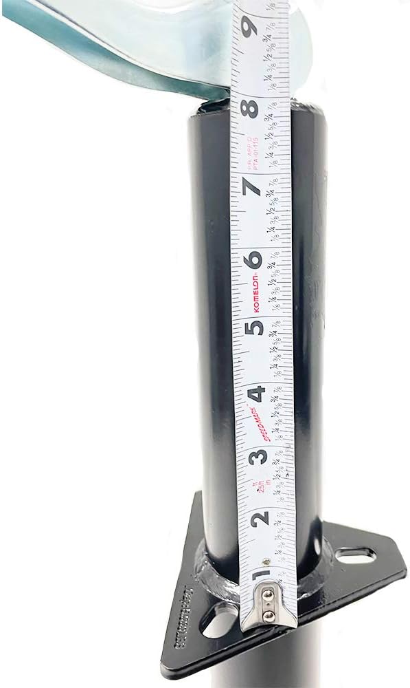 5,000 lbs A-Frame Trailer Jack with Zinc Round Tube Foot Plate Pack of 2 I53050