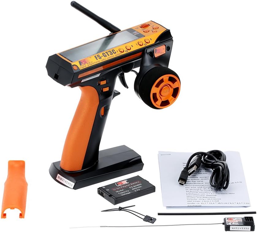 Yellow 2.4Ghz 3CH RC Transmitter with Receiver O852617