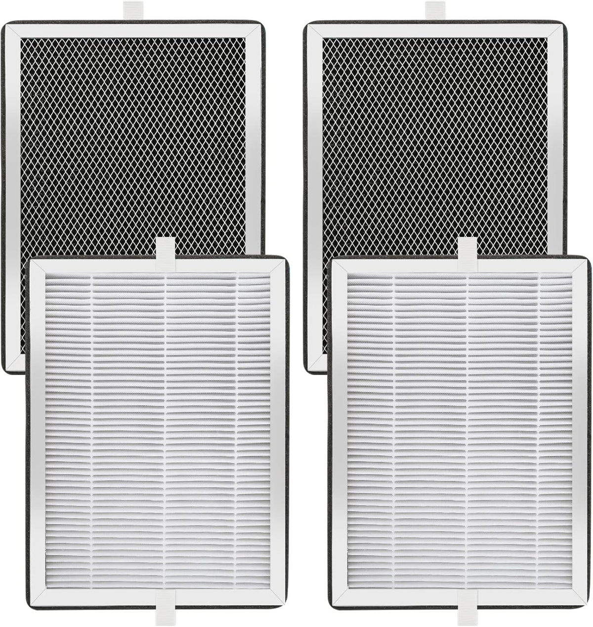H13 True HEPA Replacement Filter 3-in-1 Pre-Filter, Activated Carbon 4 Pack V1858