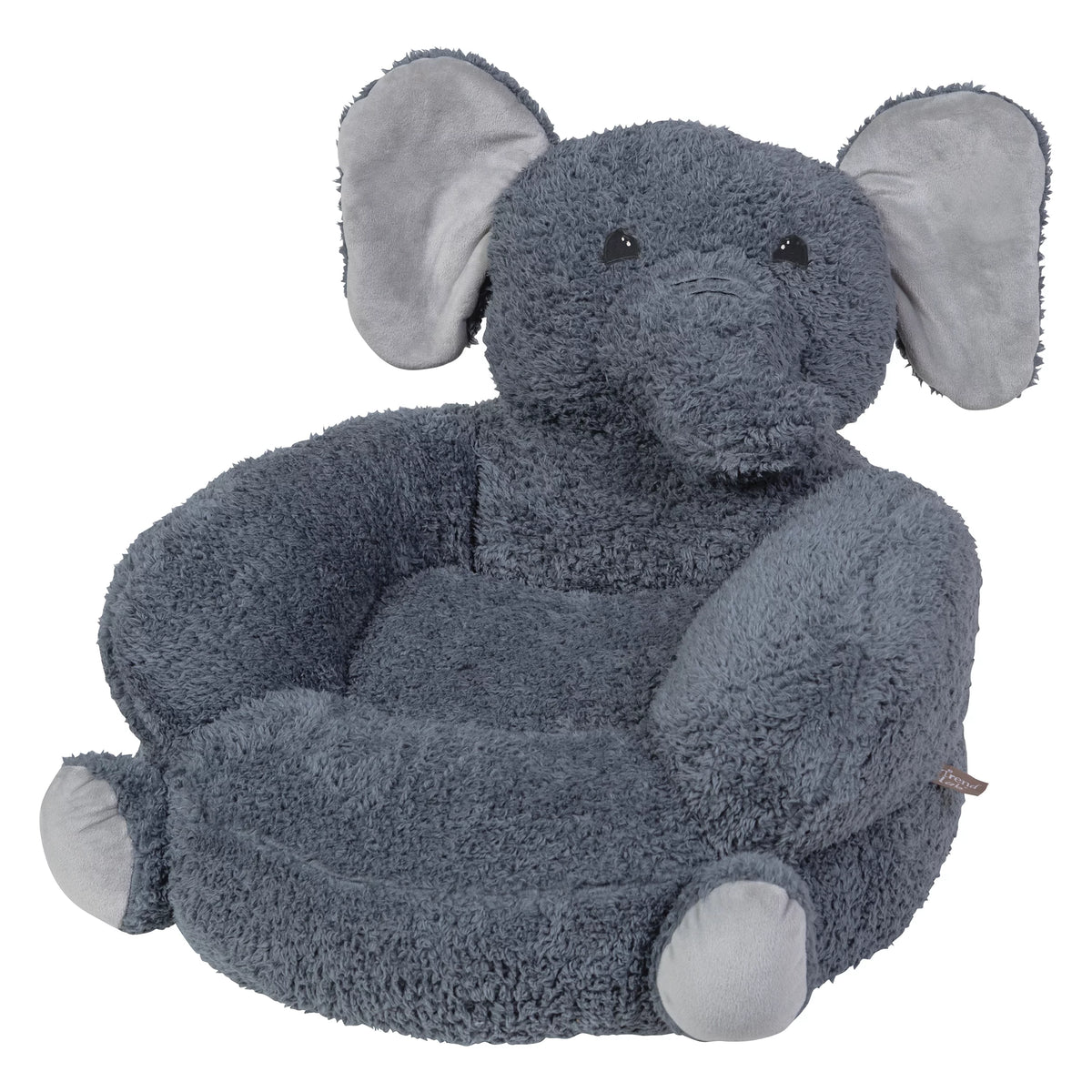 Plush Gray Elephant Toddler Chair D588