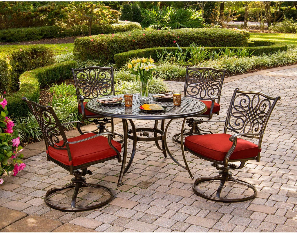 5-Piece Cast Aluminum Outdoor Patio Dining Set C9785
