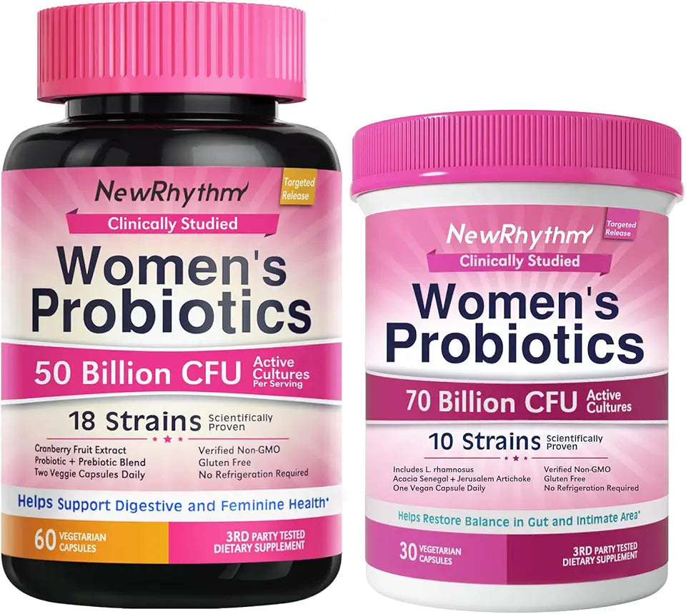 Women's Probiotics 50 Billion CFU & 70 Billion CFU Pack of 2 X61813