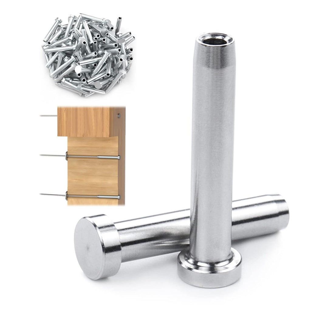 100Pack 1/8 T316 Stainless Steel Cable Railing Kit P975