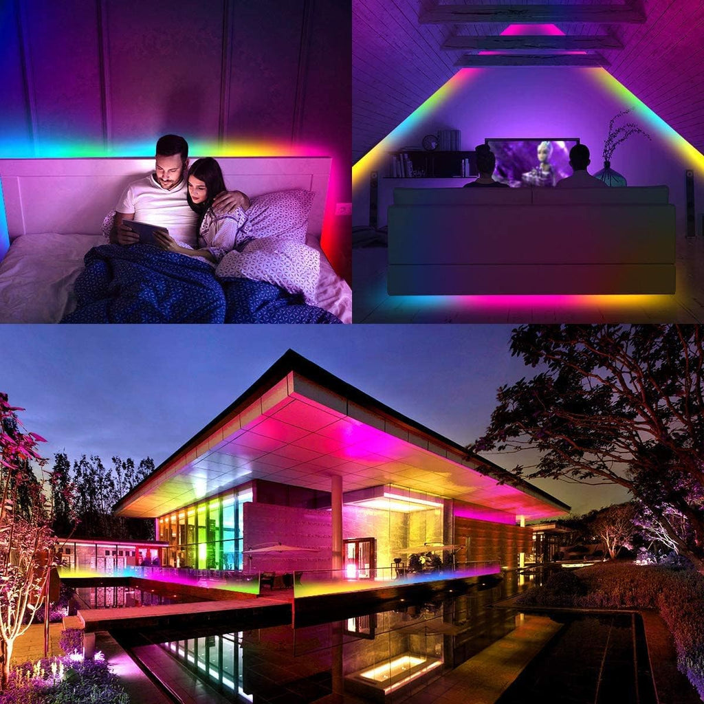 50FT RGBIC WS2811 Waterproof LED Strip Lights with Remote, Pack of 2 U64228
