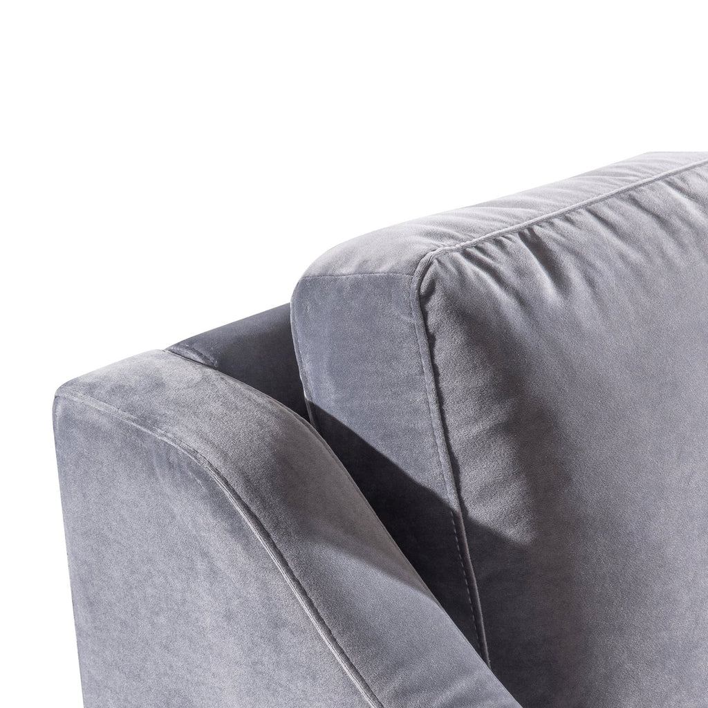 Grey Milan Velvet Sofa M748
