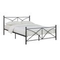 Queen Size Black Metal Bed W827