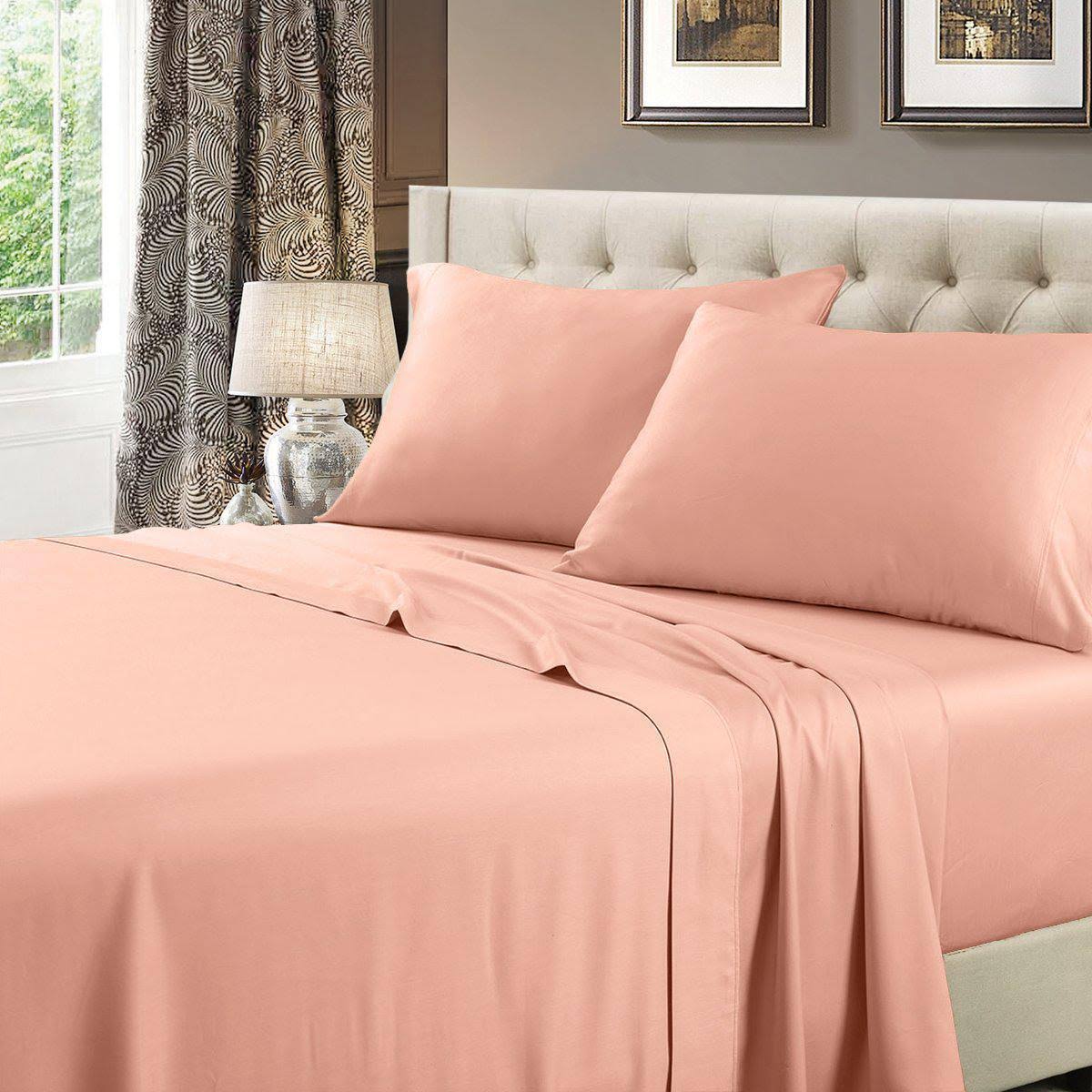 California King Cotton Sheets 600 Thread Count Ivory Z463054