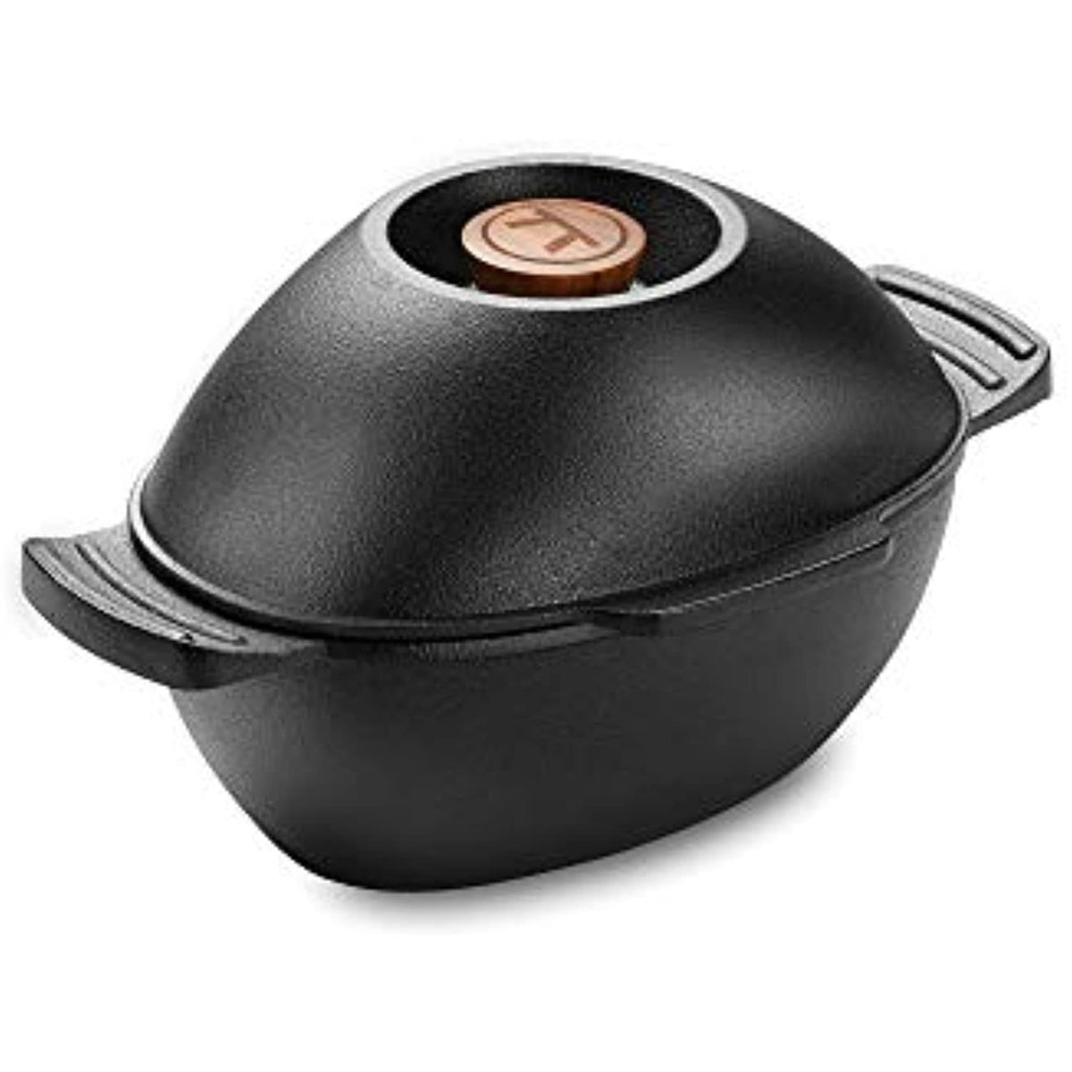 Cast Iron 2.5 Quart Seafood and Mussel Pot with Lid N41224