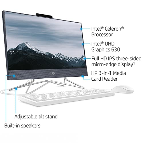 21.5" FHD Display Intel Celeron G5905T 12GB RAM 256GB PCIe SSD All-In-One Desktop P87107