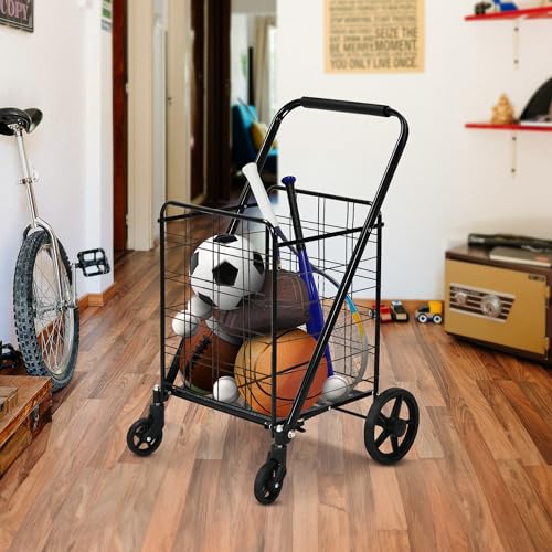 Folding Shopping Cart with Wheels B11700