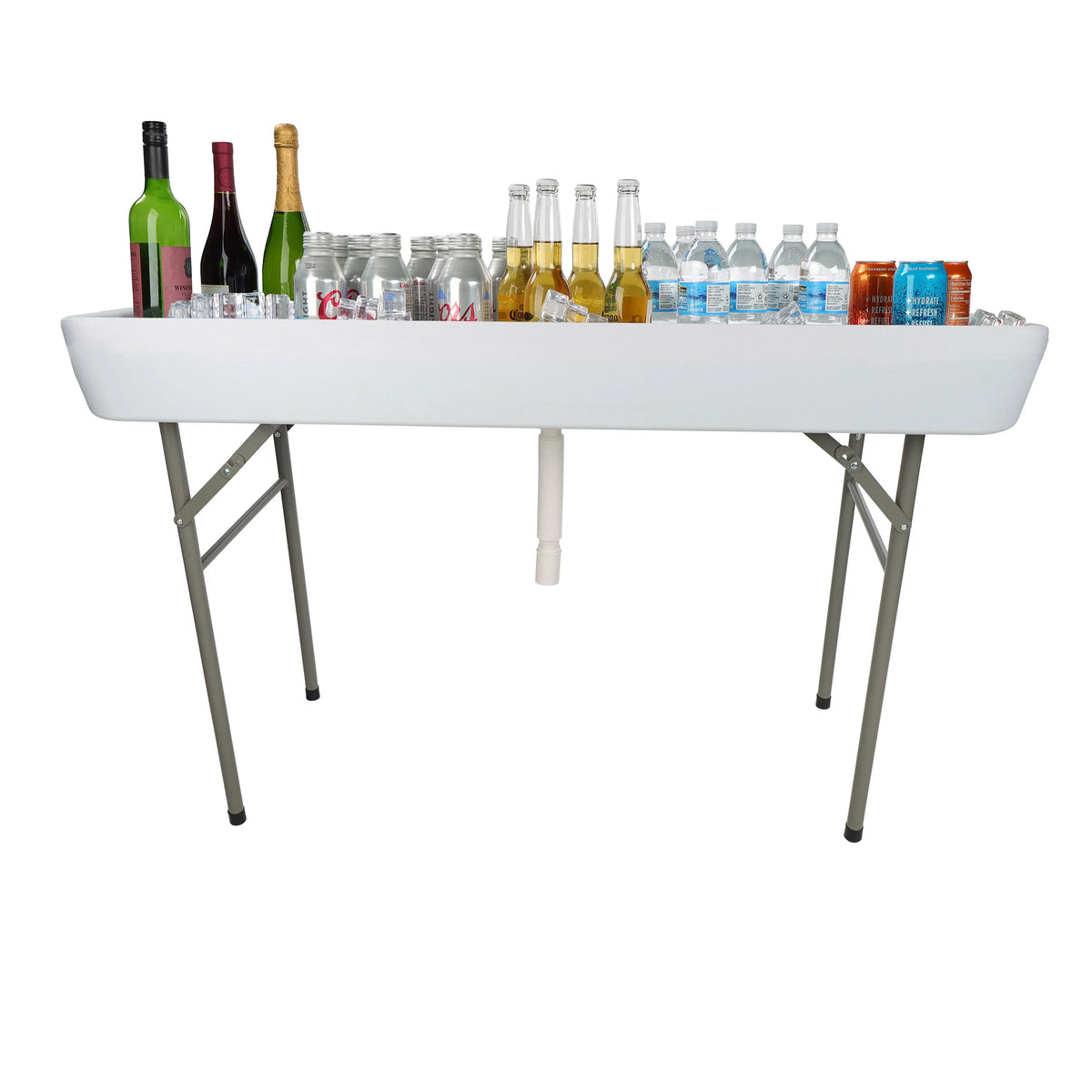 4ft Long Folding Ice Cooler Table U529055